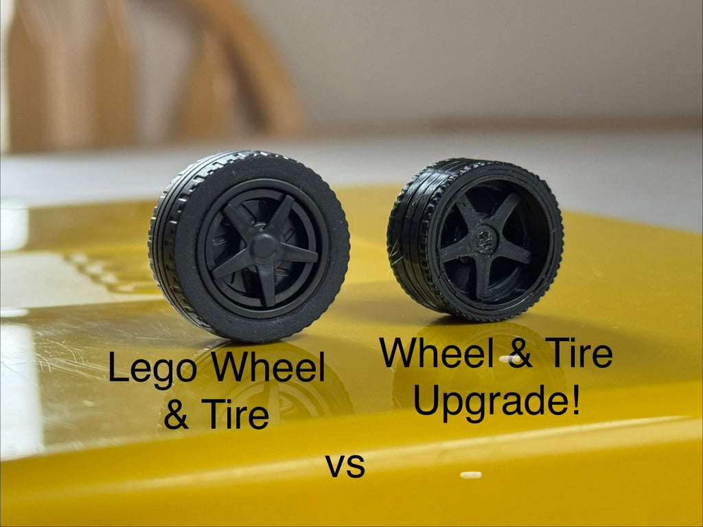 Brick Car/LEGO Speed Champions JDM Style 5 Spoke Wheels